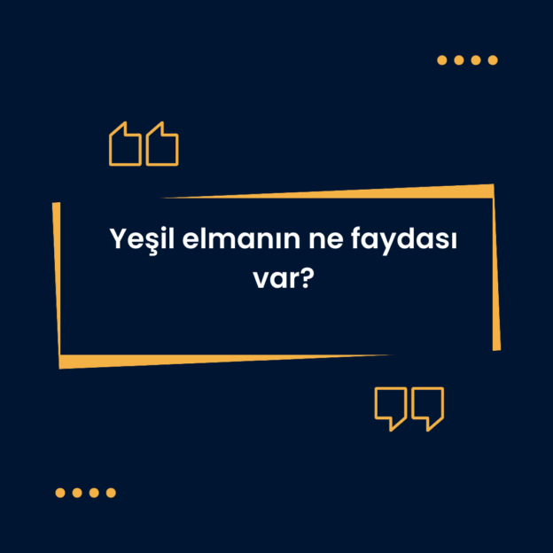 Yeşil elmanın ne faydası var? 1