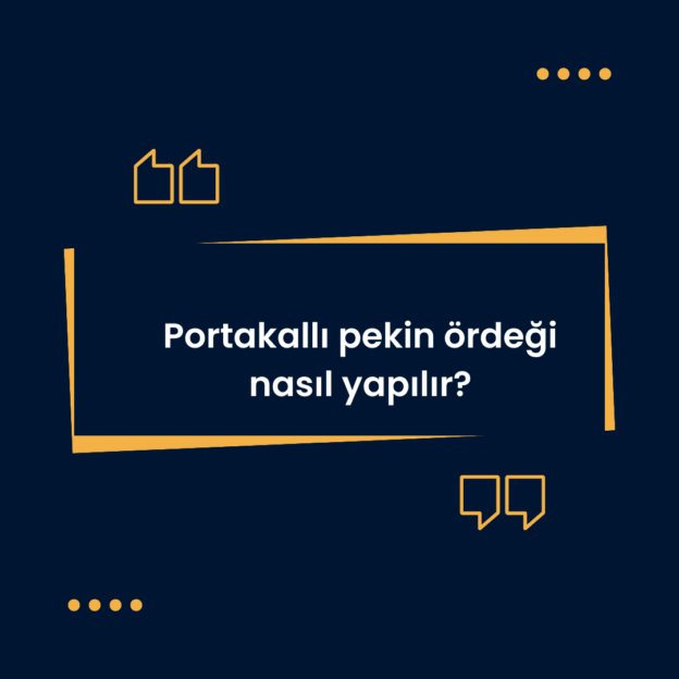 Portakallı pekin ördeği nasıl yapılır? 1