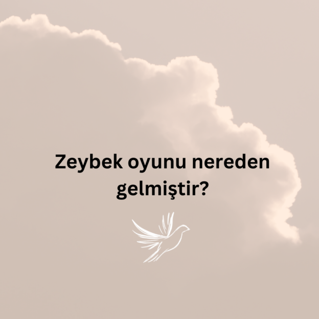 Zeybek oyunu nereden gelmiştir? 1