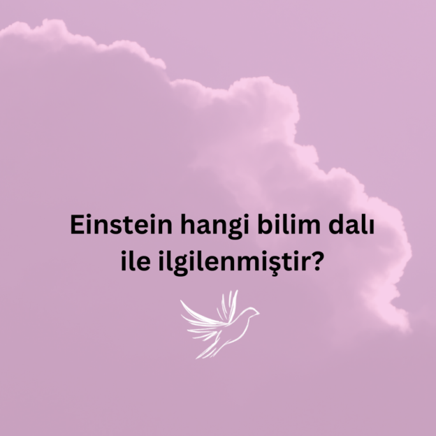 Einstein hangi bilim dalı ile ilgilenmiştir? 1