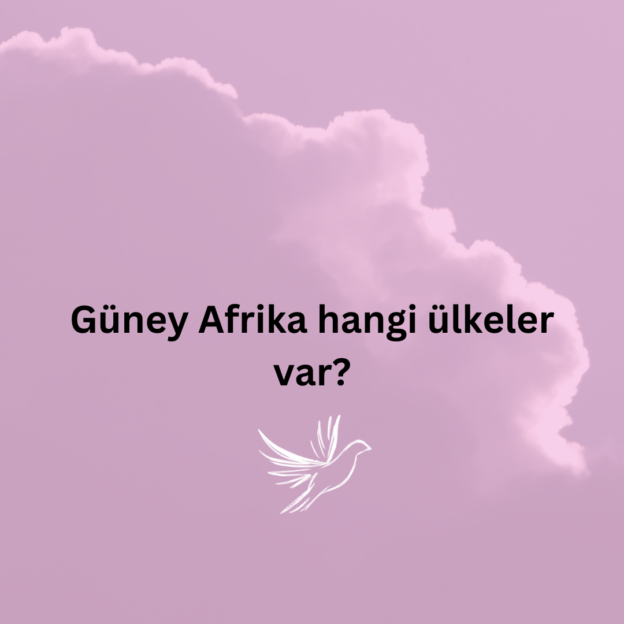 Güney Afrika hangi ülkeler var? 1