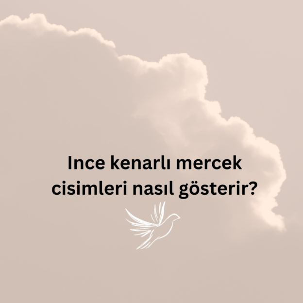 Ince kenarlı mercek cisimleri nasıl gösterir? 1