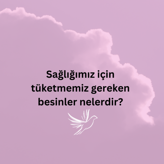 Sağlığımız için tüketmemiz gereken besinler nelerdir? 1