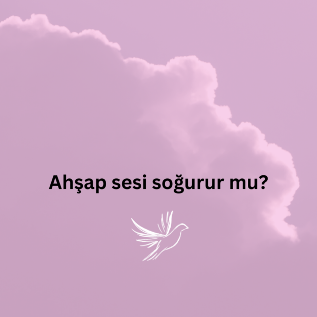 Ahşap sesi soğurur mu? 1