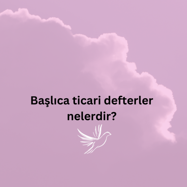 Başlıca ticari defterler nelerdir? 1