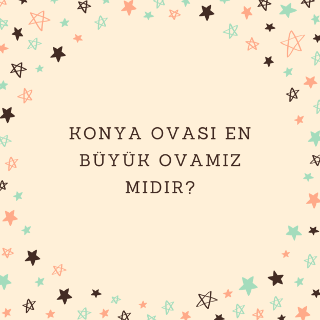 Konya ovası en büyük ovamız mıdır? 1