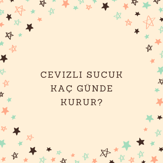 Cevizli sucuk kaç günde kurur? 1