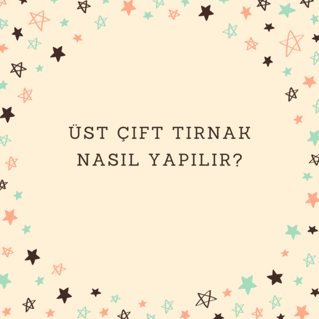 Üst çift tırnak nasıl yapılır? 1