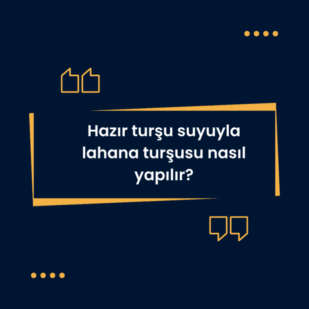 Hazır turşu suyuyla lahana turşusu nasıl yapılır? 1