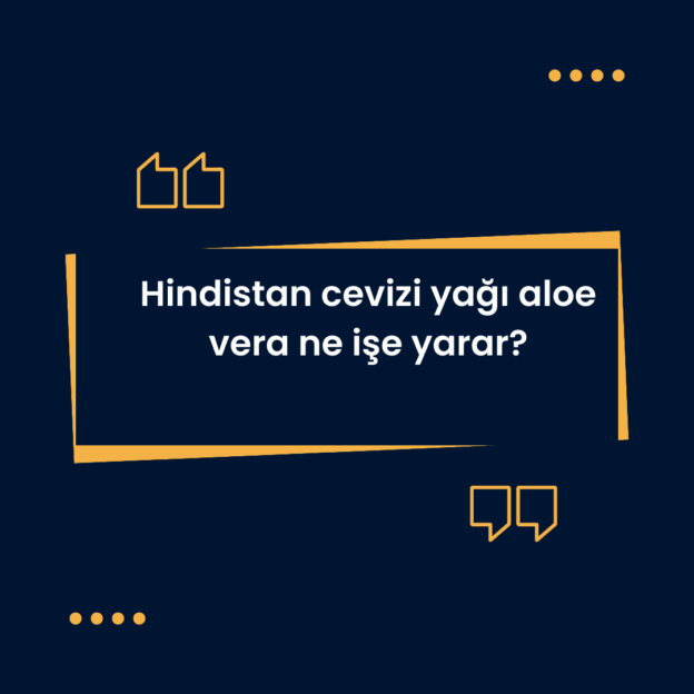 Hindistan cevizi yağı aloe vera ne işe yarar? 1