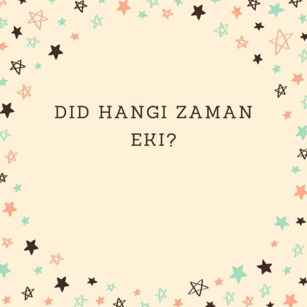 Did hangi zaman eki? 1