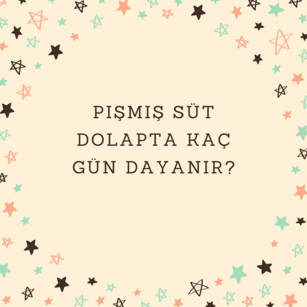 Pişmiş süt dolapta kaç gün dayanır? 1