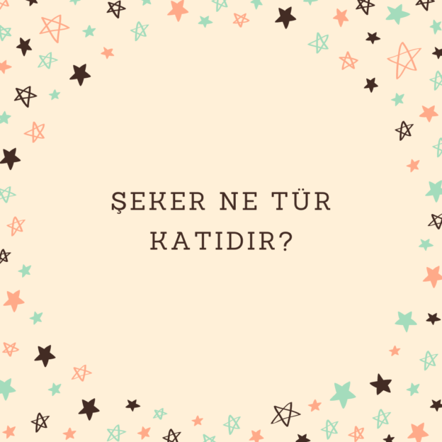 Şeker ne tür katıdır? 1