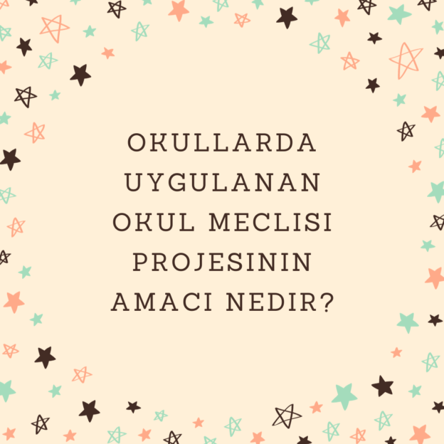 Okullarda uygulanan okul meclisi projesinin amacı nedir? 1