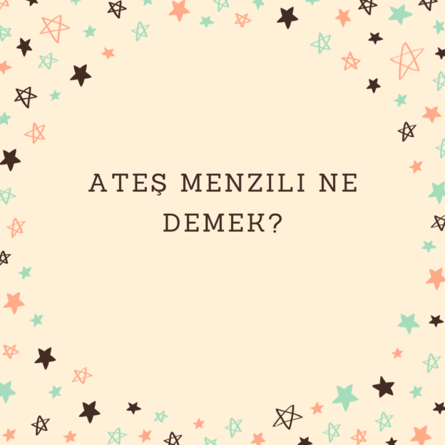 Ateş menzili ne demek? 1