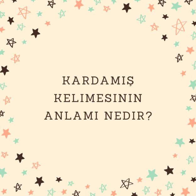 Kardamış kelimesinin anlamı nedir? 1