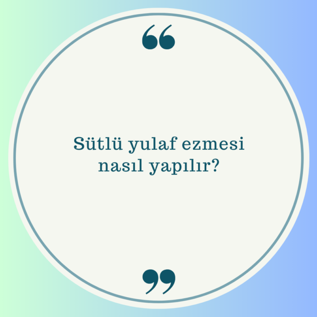 Sütlü yulaf ezmesi nasıl yapılır? 1