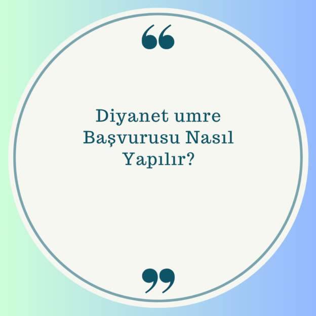 Diyanet umre Başvurusu Nasıl Yapılır? 1