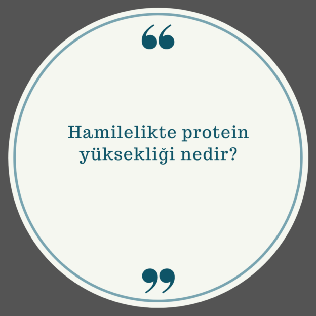 Hamilelikte protein yüksekliği nedir? 1