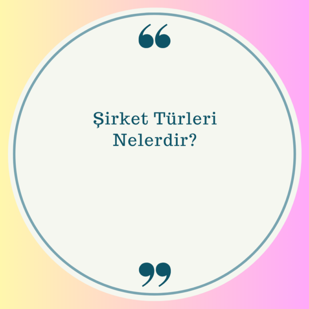 Şirket Türleri Nelerdir? 1