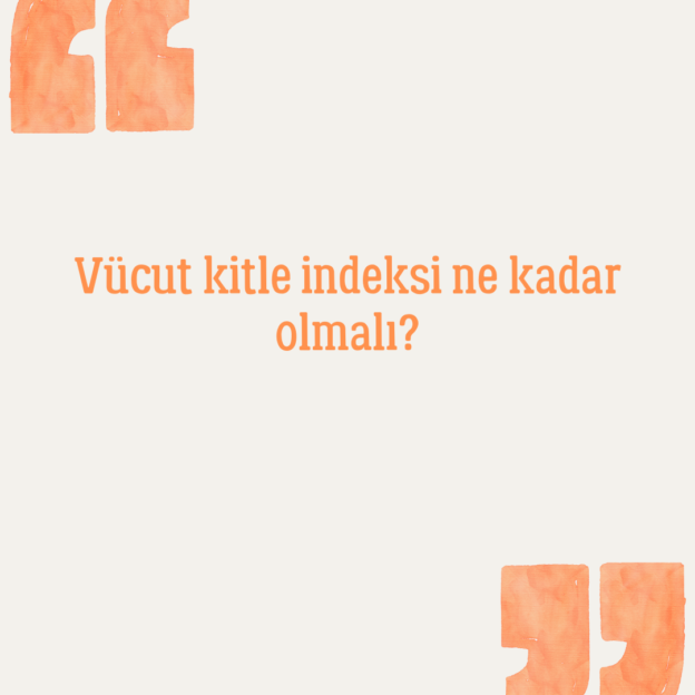 Vücut kitle indeksi ne kadar olmalı? 1