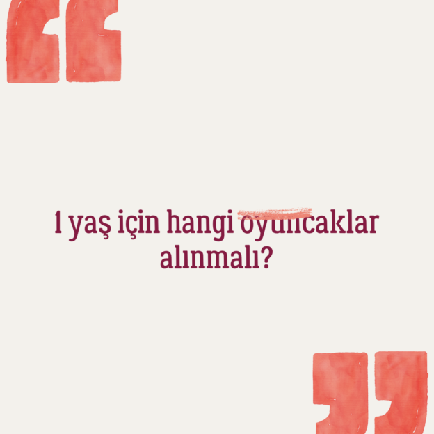 1 yaş için hangi oyuncaklar alınmalı? 1