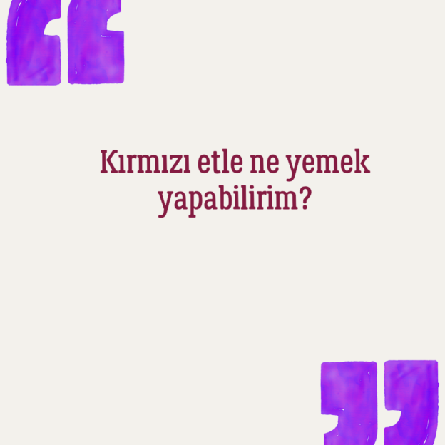 Kırmızı etle ne yemek yapabilirim? 1