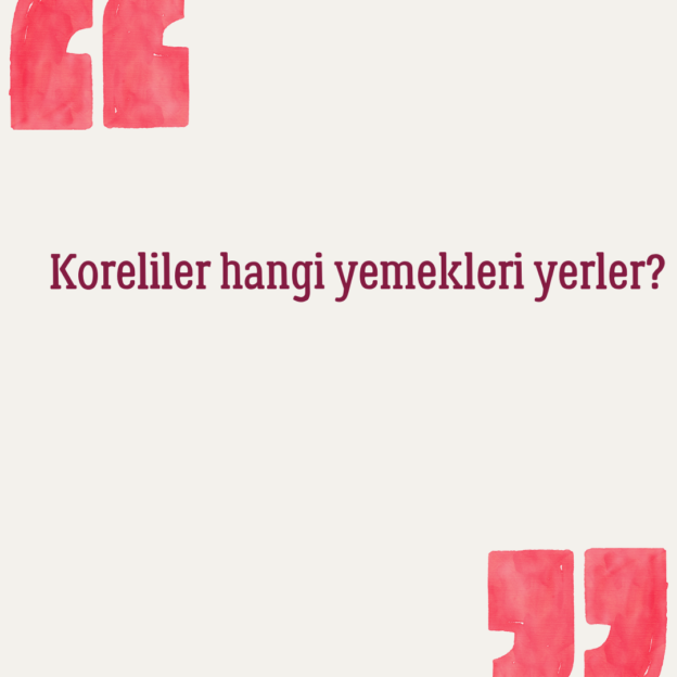 Koreliler hangi yemekleri yerler? 1