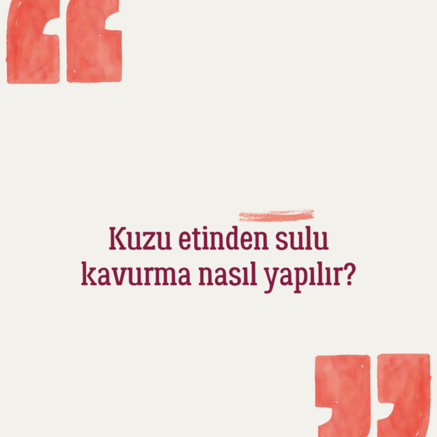 Kuzu etinden sulu kavurma nasıl yapılır? 1