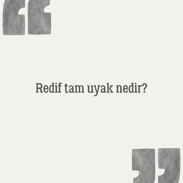 Redif tam uyak nedir? 1