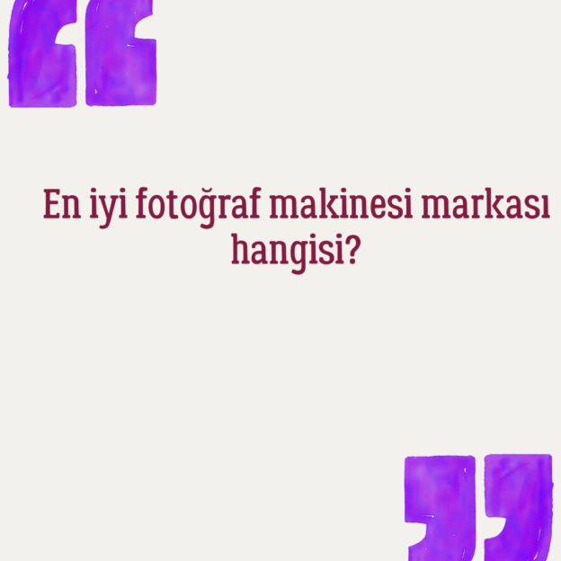 En iyi fotoğraf makinesi markası hangisi? 1