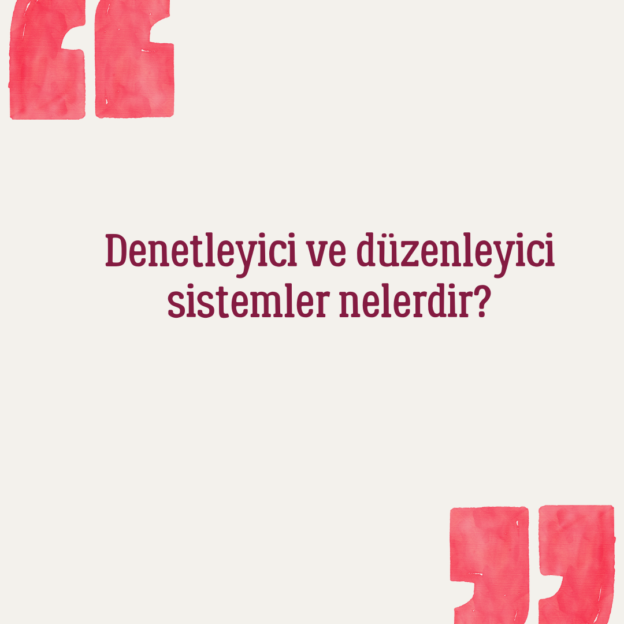 Denetleyici ve düzenleyici sistemler nelerdir? 1