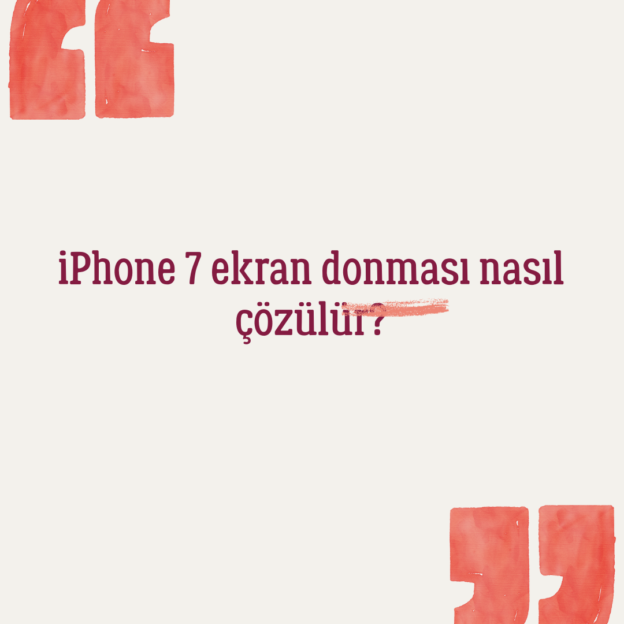 iPhone 7 ekran donması nasıl çözülür? 1