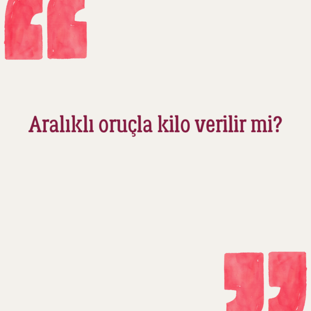 Aralıklı oruçla kilo verilir mi? 1