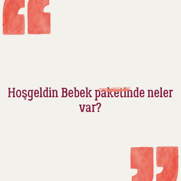 Hoşgeldin Bebek paketinde neler var? 1