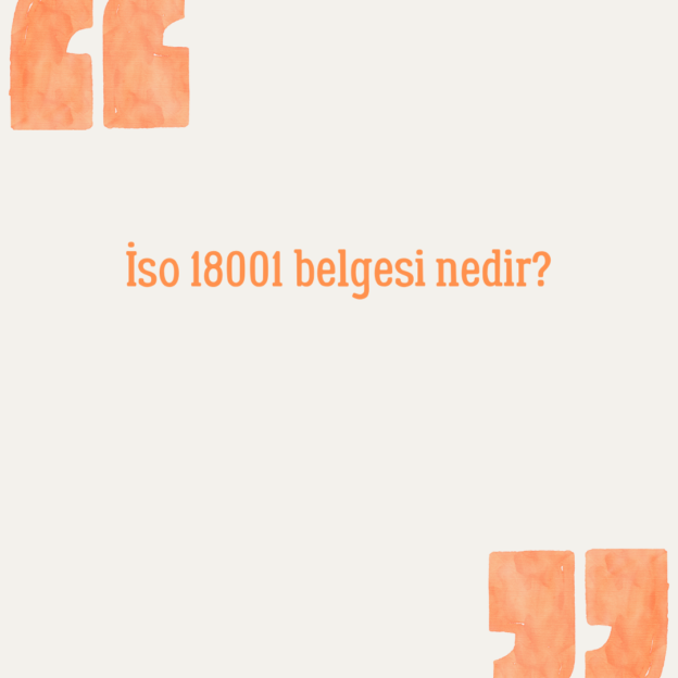 İso 18001 belgesi nedir? 1