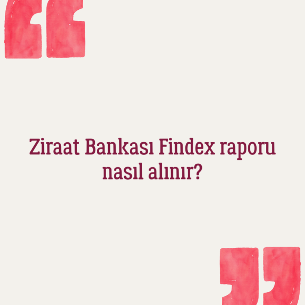 Ziraat Bankası Findex raporu nasıl alınır? 1