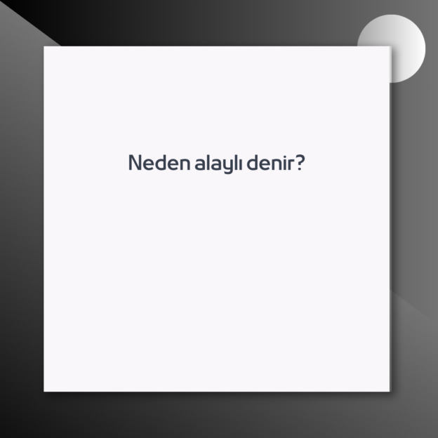 Neden alaylı denir? 1