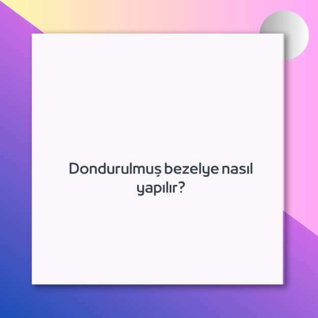 Dondurulmuş bezelye nasıl yapılır? 1