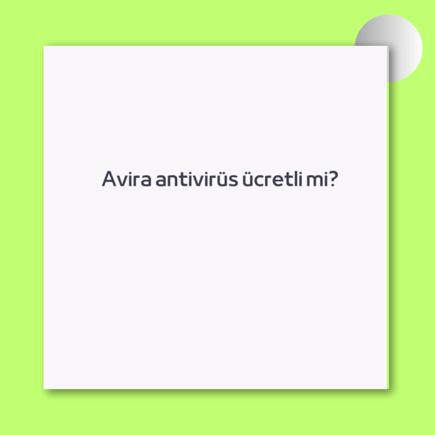 Avira antivirüs ücretli mi? 1