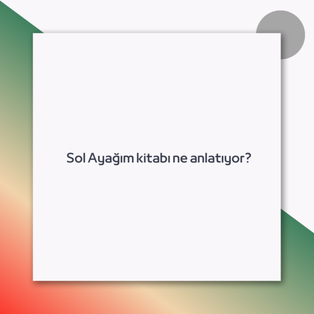 Sol Ayağım kitabı ne anlatıyor? 1