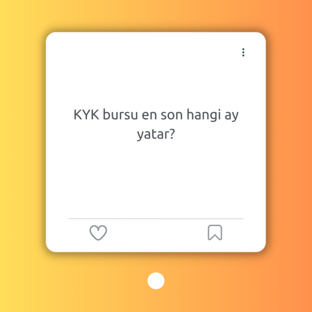 KYK bursu en son hangi ay yatar? 1