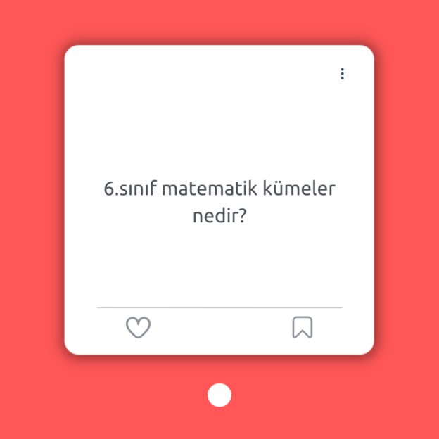 6.sınıf matematik kümeler nedir? 1