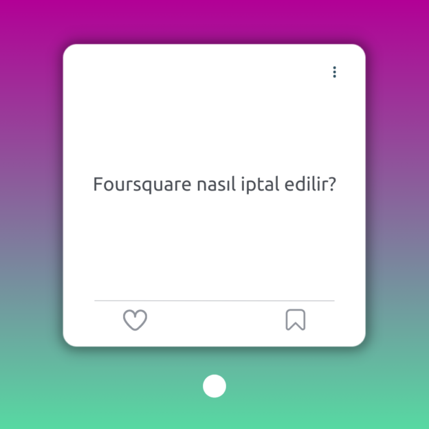 Foursquare nasıl iptal edilir? 1