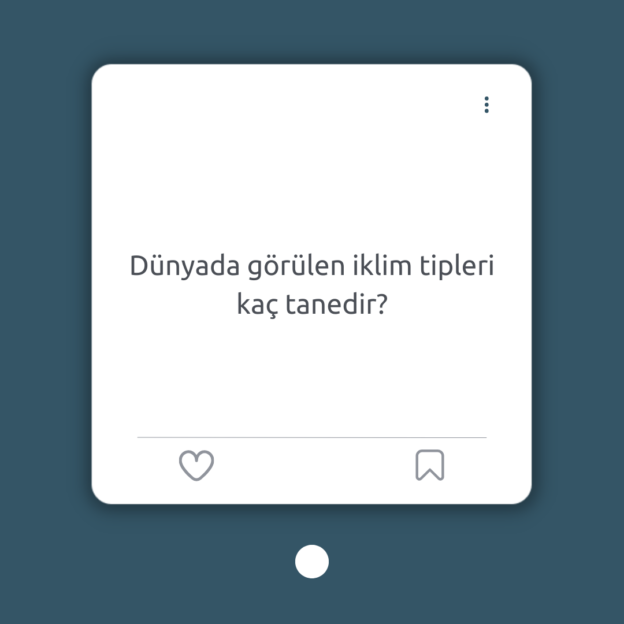 Dünyada görülen iklim tipleri kaç tanedir? 1