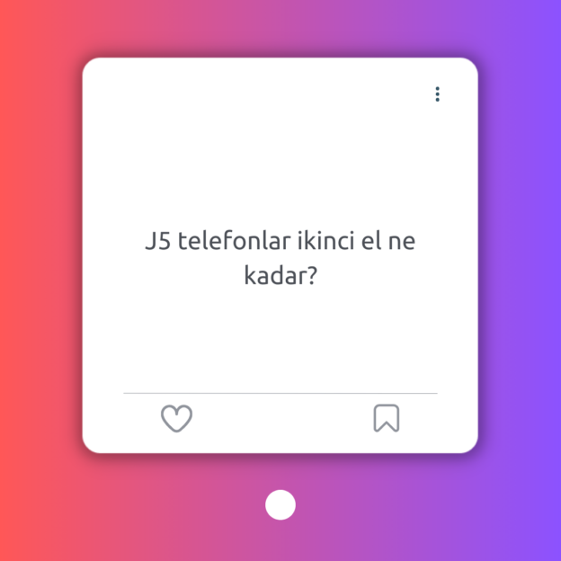 J5 telefonlar ikinci el ne kadar? 1