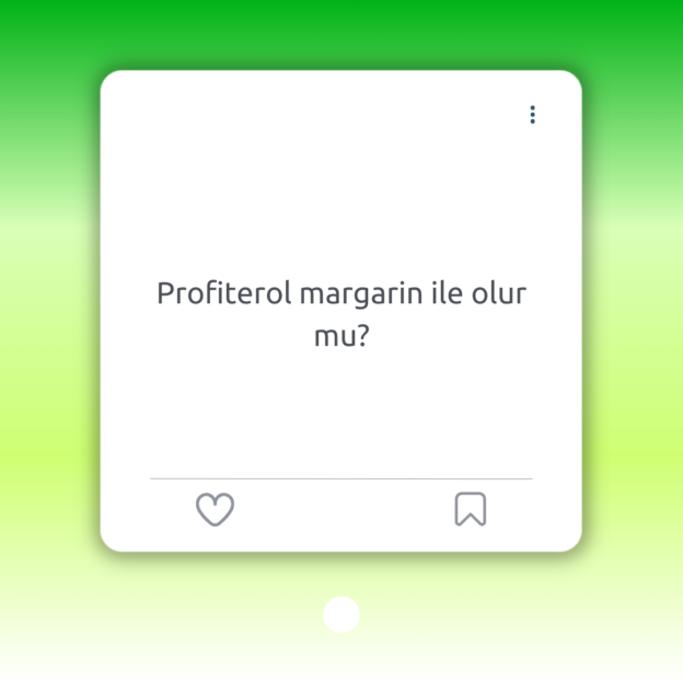 Profiterol margarin ile olur mu? 1