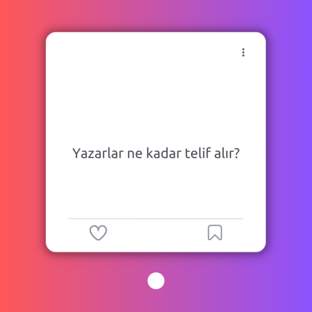 Yazarlar ne kadar telif alır? 1