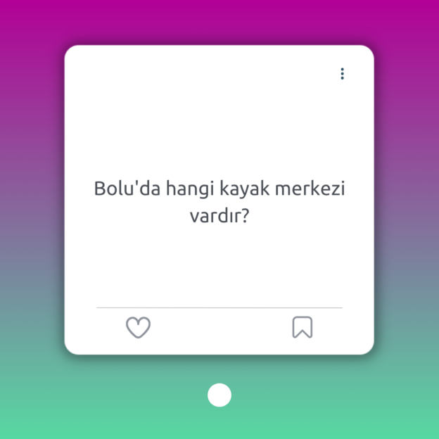 Bolu'da hangi kayak merkezi vardır? 1