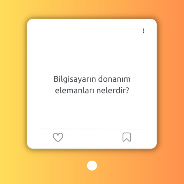 Bilgisayarın donanım elemanları nelerdir? 1